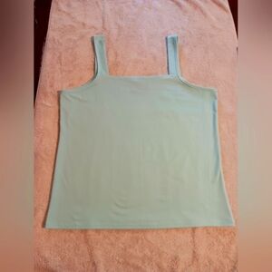 Womens Baby Blue Square Neck Tank Top XL